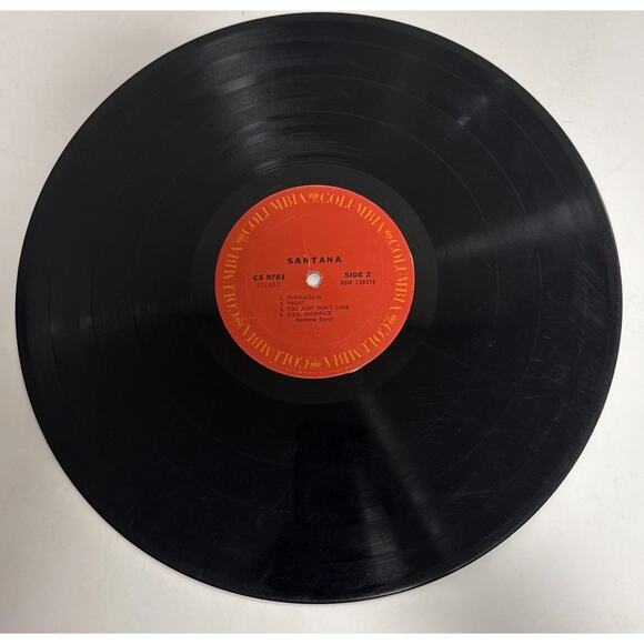 Santana Self Titled Debut Album LP 1969 Columbia CS 9781 Soul Sacrifice G/VG - Picture 5 of 5